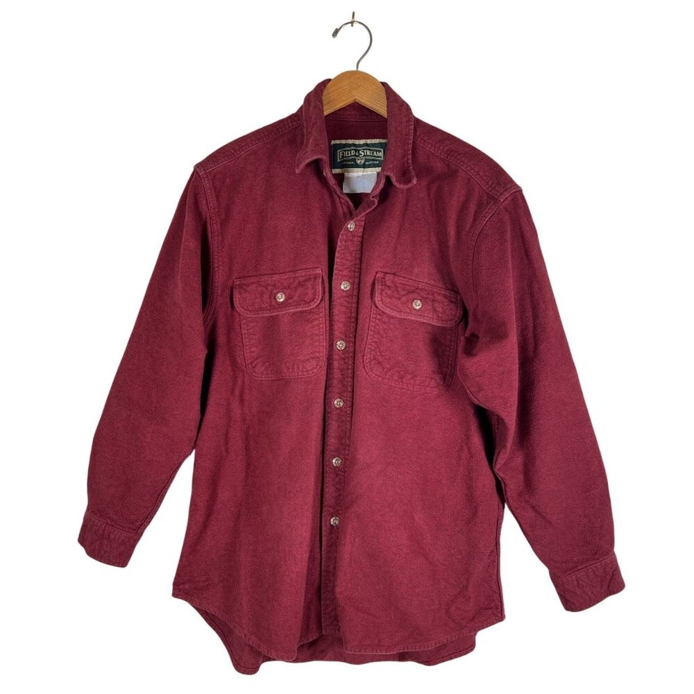 Vintage Field & Stream Mens Size‎ 48 Chest Shirt Heavy Cotton Flannel Work Shirt